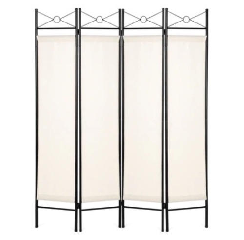 4-Panel Folding Privacy Screen Room Divider - Lot 663