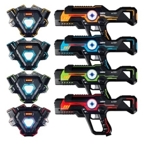 Set of 4 Infrared Laser Tag Guns & Vests - Lot 673