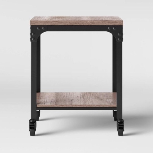 Jackman Industrial Wood End Table - Lot 3833