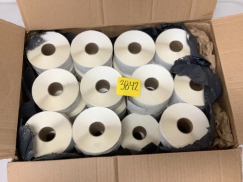 35 Rolls of Blank Thermal Sticker labels. - Lot 3842