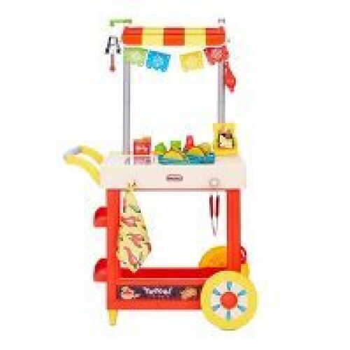 Little Tikes Ultimate Role Play Taco Cart with 25 Accessories and Chalkboard - Lot 3844
