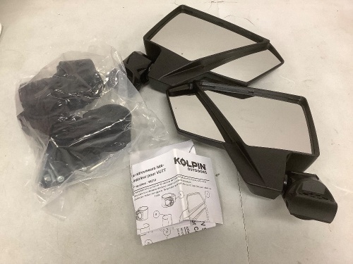 Universal UTV Side/Rearview Mirror Combo Kit, Rearview Mirror Broken - Lot 768