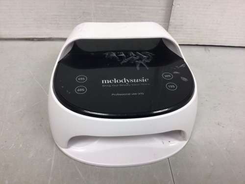 Melodysusie Nail Lamp, No Cord Or Box, Powers Up, E-Commerce Return - Lot 221