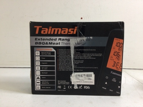 Extended Range Wireless BBQ/Meat Thermometer, Powers Up, E-Comm Return - Lot 842