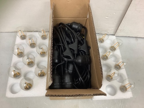 48FT Commercial Outdoor String Lights, Untestred, Appears New - Lot 490