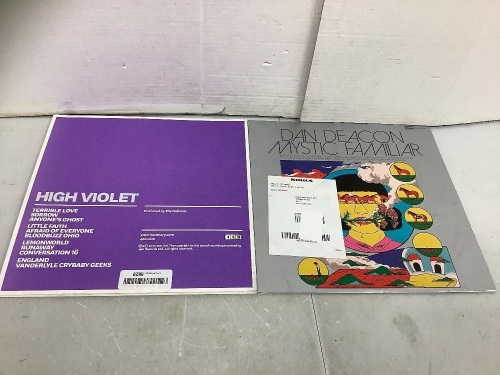 Records High Violet & Dan Deacon Mystic Familiar, E-Commerce Return, Sold As Is,  - Lot 444