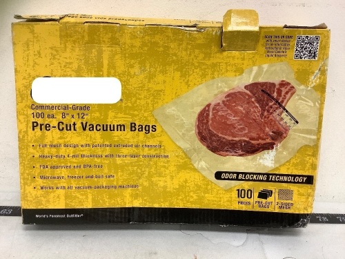 Pre-Cut Vacuum Bags, Appears New - Lot 156