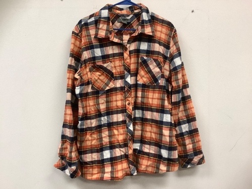 Natural Reflections Button Up, Size 1X, Small Hole, E-Commerce Return - Lot 615