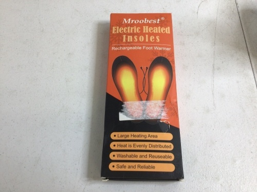 Rechargeable Electric Heated Soles, Appears New - Lot 772