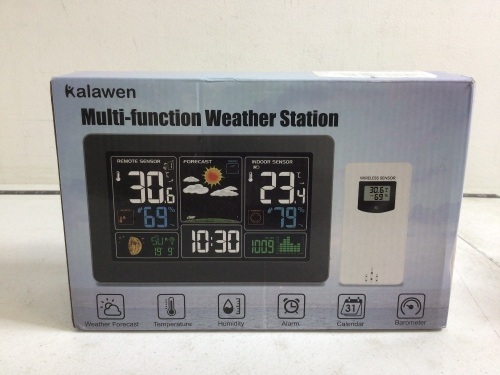 Multi-Function Weather Station, Powers Up, Appears New - Lot 808