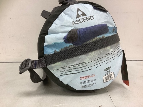 Ascend Thermolite Sleeping Bag, E-Commerce Return - Lot 982