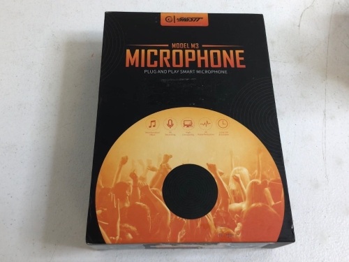 Plug & Play Smart Microphone, Powers Up, Appears New - Lot 963