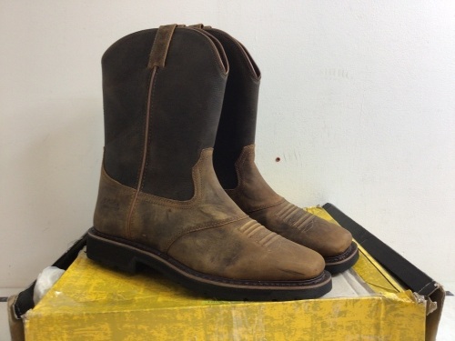 Pinedale Square-Toe Western Work Boots for Men, Size 14D, E-Commerce Return - Lot 912