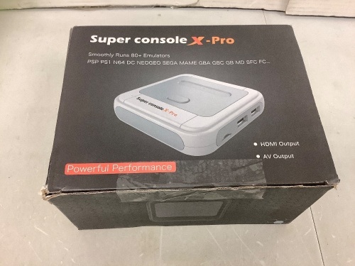 Super Console X-Pro, Powers Up, Appears New - Lot 506