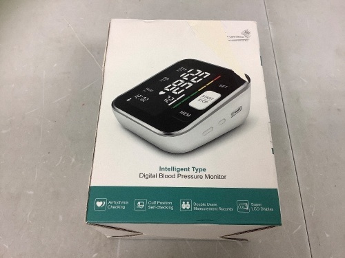 Digital Blood Pressure Monitor, Powers Up, Appears New - Lot 1008