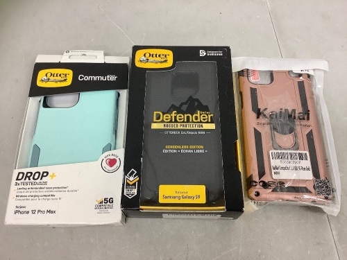 Lot of (3) Phone Cases, Appears New - Lot 430