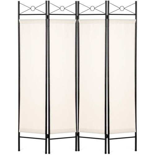 4-Panel Folding Privacy Screen Room Divider Decoration Accent, 6ft. Appears New - Lot 226