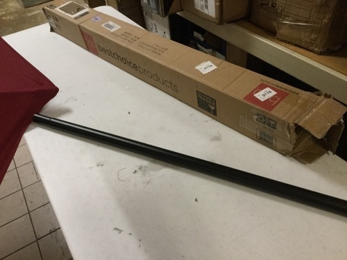 10ft Outdoor Steel Market Patio Umbrella Decoration w/ Tilt, Crank Lift. Appears New - Lot 235
