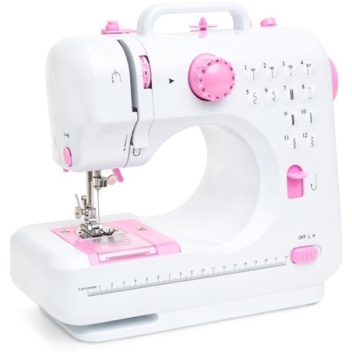 6V Compact Foot Pedal Sewing Machine w/ 12 Stitch Patterns. Appears New. E-Commerce Return - Lot 246