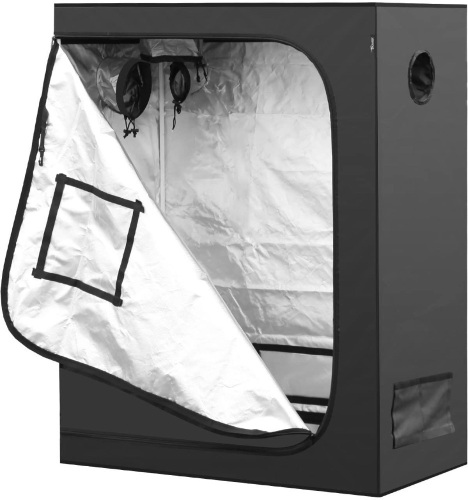 iPower 48"x24"x60" Mylar Hydroponic Water-Resistant Grow Tent. Appears New - Lot 258