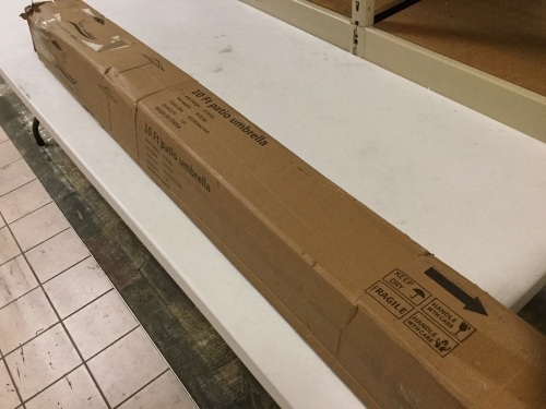 10 ft. Patio Umbrella. Appears New - Lot 262