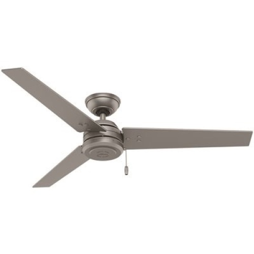 Hunter 52-in Matte Silver Indoor/Outdoor Ceiling Fan (3-Blade). Appears New - Lot 268