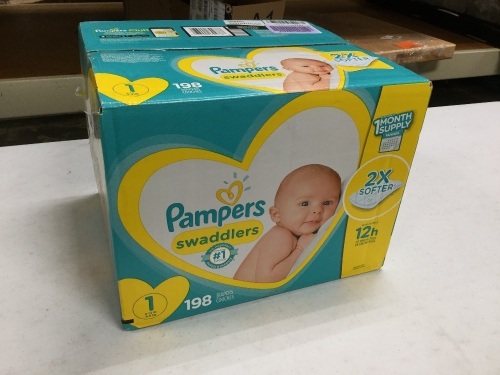 Diapers Newborn/Size 1 (8-14 lb), 198 Count - Lot 286