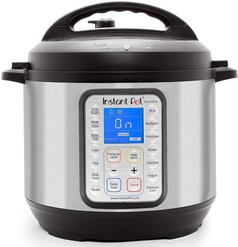 Instant Pot Duo Plus 9-in-1 Multi-Use Electric Pressure Cooker, 6 Quart - Appears New in Damaged Box - Lot 307