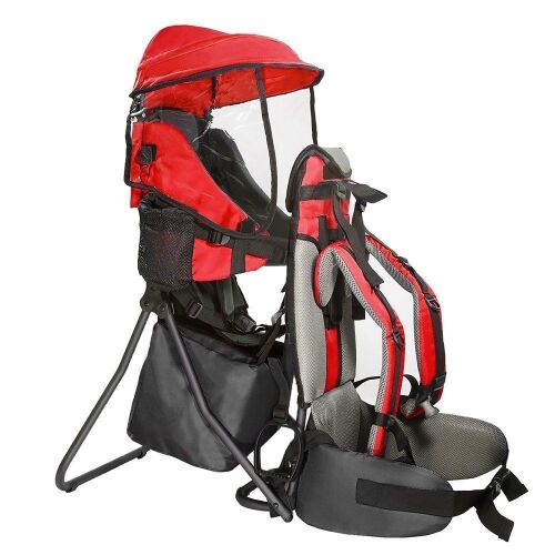 ClevrPlus Cross Country Baby Backpack, Hiking Child Carrier, Red - Appears New - Lot 313