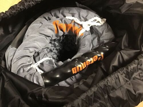 Perantlb Poly Battle Rope, Exercise Training Rope, 1.5" x 40' L - Appears New in Damaged Box  - Lot 359