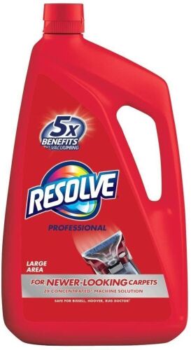 Resolve Professional Steam Carpet Cleaner Solution Shampoo, 96oz, 2X Concentrate - NEW - Lot 368