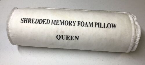 Queen Size Shredded Memory Foam Pillow - Appears New - Lot 373