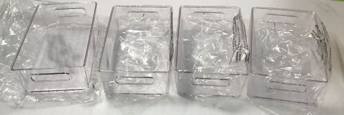 Lot of (4) Plastic Storage Containers - Appear New  - Lot 397