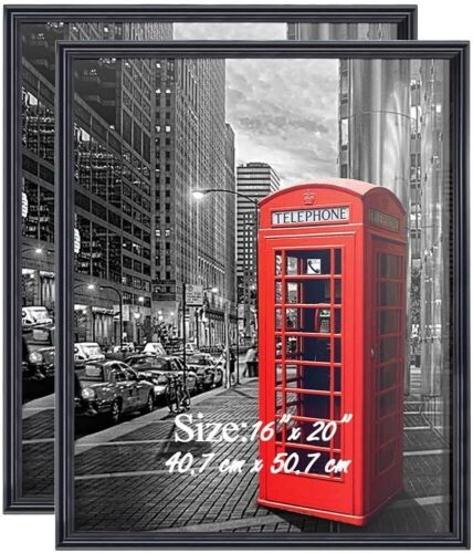 Black Poster Frames 20" x 16", Set of 2 - Appear New - Lot 400