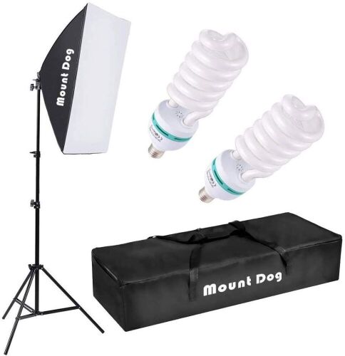 MountDog Softbox Professional Photography Lighting Kit - Appears New - Lot 434