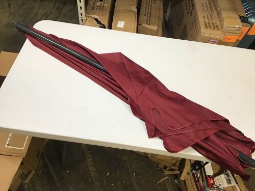 Ammsun Patio Umbrella, Size/Shape Unknown, Red - Appears New - Lot 440