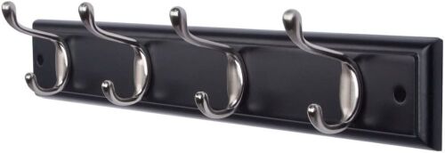 Lot of (2) Dokehom 4-Hook Coat Racks, Black - Appear New - Lot 455