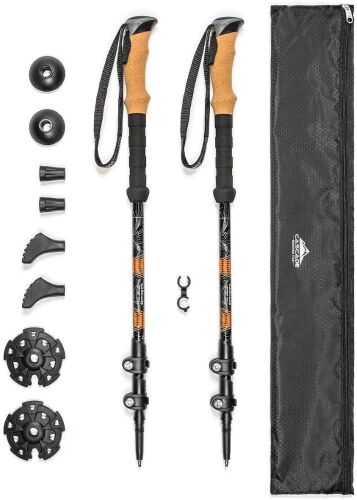 Cascade Mountain Aluminum Trekking Poles, Lightweight Quick Lock Walking or Hiking Sticks - Appear New  - Lot 475