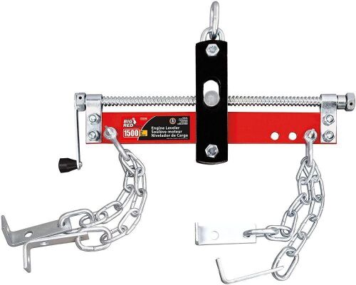 BIG RED Torin Engine Hoist Shop Crane Accessory: Steel 3 Position Engine Leveler with Adjustable Handle, 1,500 lb Capacity, Red - Appears New   - Lot 482