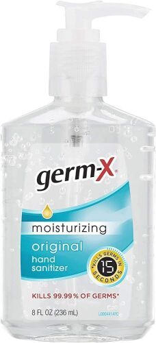 Lot of (7) Germ-X Original Hand Sanitizers with Pump, 8Fl Oz Each  - NEW - Lot 491