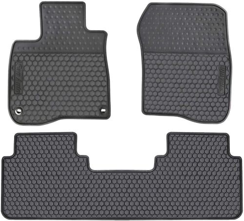 San Auto Rubber Floor Mats for Honda CR-V 5th Generation, Heavy Duty - Appear New - Lot 509