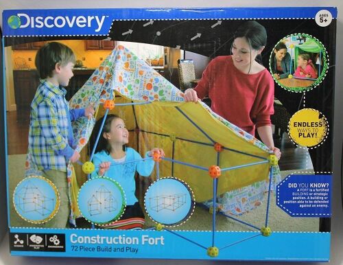 Discovery Kids Construction Fort 72pc Build & Play Set - Appears New  - Lot 523