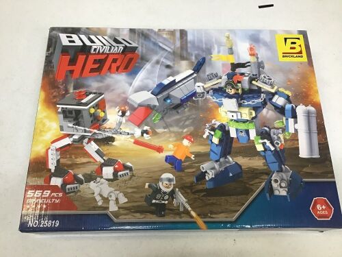 Build Civilian Hero 569pcs Set - Appears New  - Lot 534