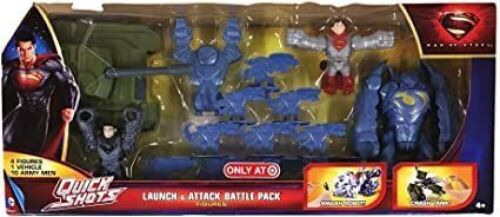 Superman Man of Steel Movie Exclusive Quick Shots Launch & Attack Battle Pack - NEW  - Lot 537