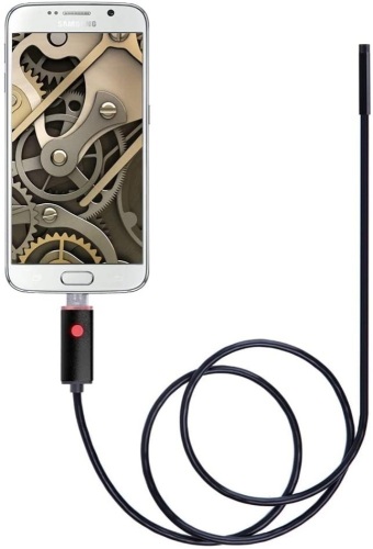 XZYP USB Endoscope, 5.5 MM 2 in 1 Soft Cable Borescope Inspection Camera. Appears New - Lot 578