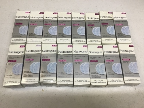 Lot of (16) New 24-Packs of Neutrogena Microdermabrasion System Puff Refills - Lot 624