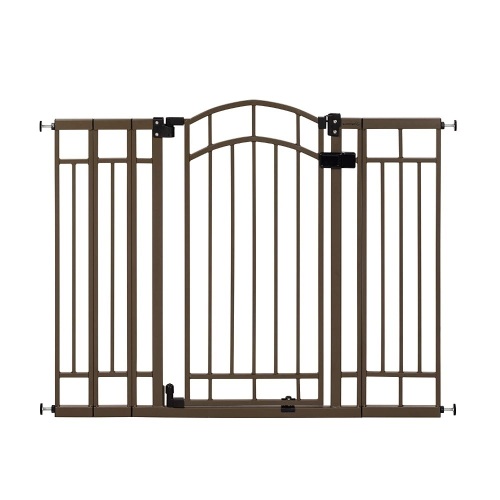 Summer Multi-Use Decorative Extra Tall Walk-Thru Baby Gate, Metal, Bronze Finish – 36” Tall, Fits Openings up to 28.5” to 48” Wide. Appears New - Lot 656