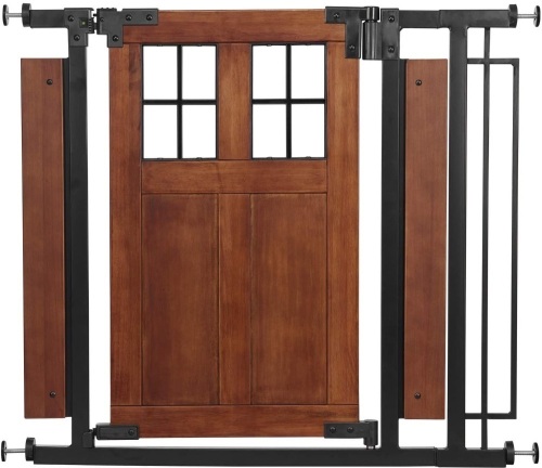 Evenflo Barn Door Walk-Thru Gate (Farmhouse Collection). E-Commerce Return. Appears New - Lot 658