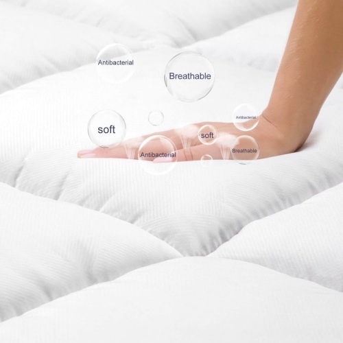 BedStory Queen Size Integrated Down Alternative Fiber Mattress Topper. NEW - Lot 665