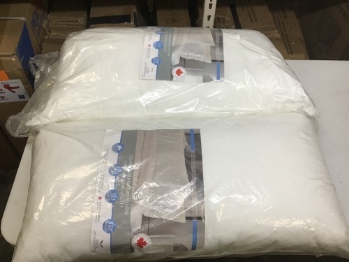 Lot of (2) New Sleep Solutions Down Alternative Pillows, King Size - Lot 668